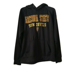 Arizona State Sun Devils Black Hoodie Sweatshirt Large Embroidered *READ*